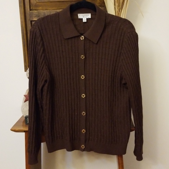 St. John Sport by Marie Gray Sweaters - 🌹💜Lovely ST. JOHN SPORT Cardigan sweater⛄🛍